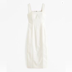 Abercrombie & Fitch, Petite Denim Column Midi Dress, NWT